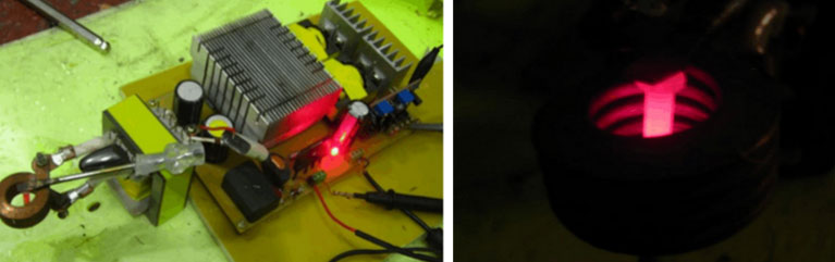 自制感應(yīng)加熱設(shè)備實(shí)驗(yàn)對比