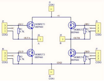 自制感應(yīng)加熱設(shè)備MOSFET橋電路